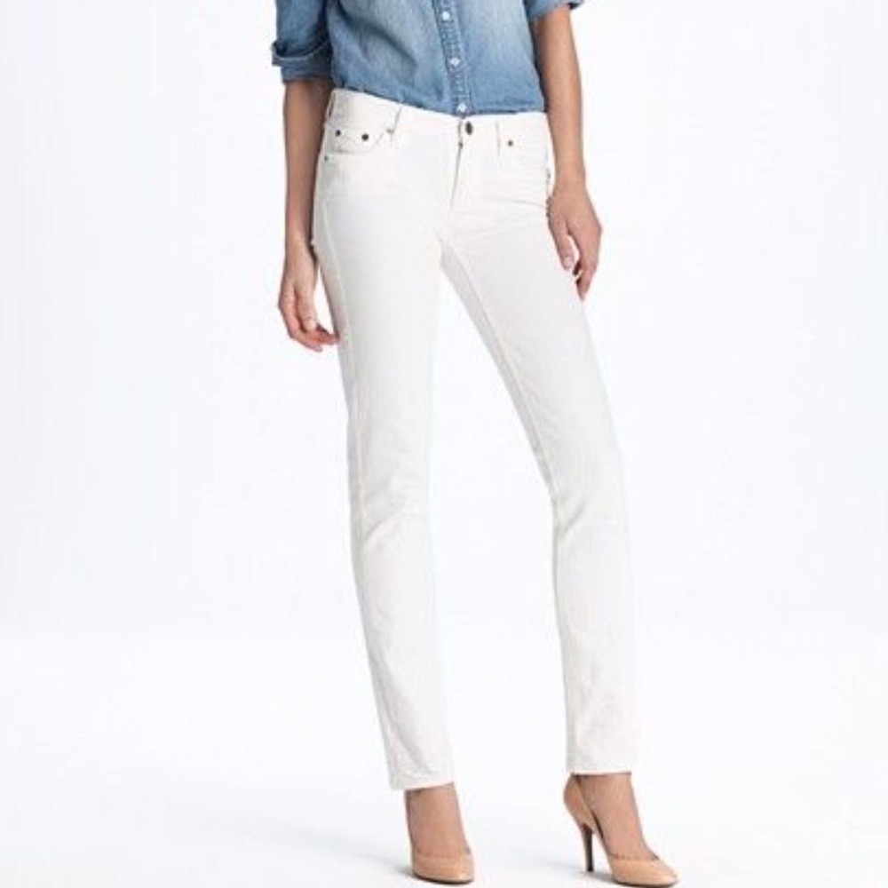 J. Crew Matchstick Jeans in White